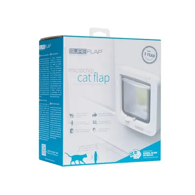 SureFlap XXL Microchip Pet Door – Large Electronic Pet Flap for Cats & Small Dogs