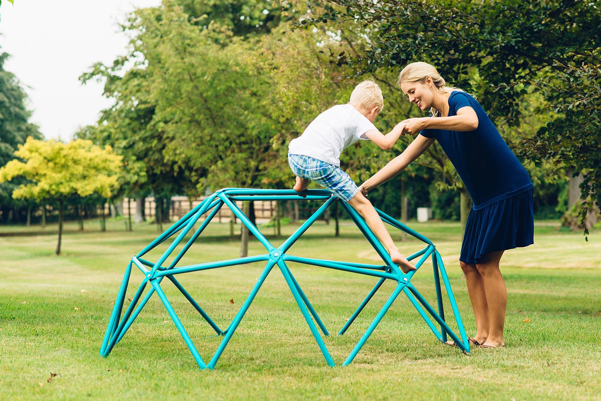 Plum Deimos Metal Dome Climbing Frame - Teal