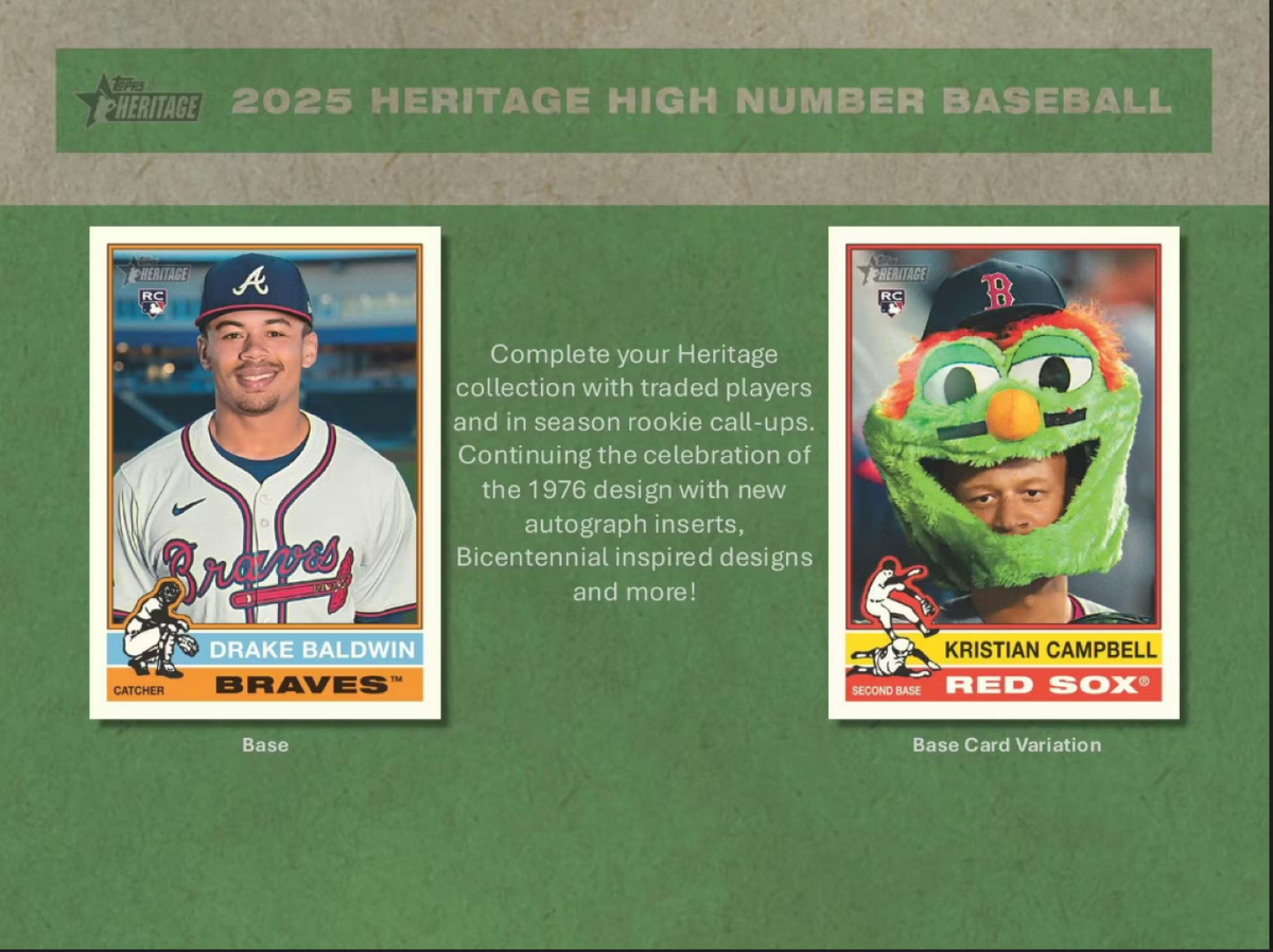 2025 Topps Heritage High Number Baseball Hobby Box