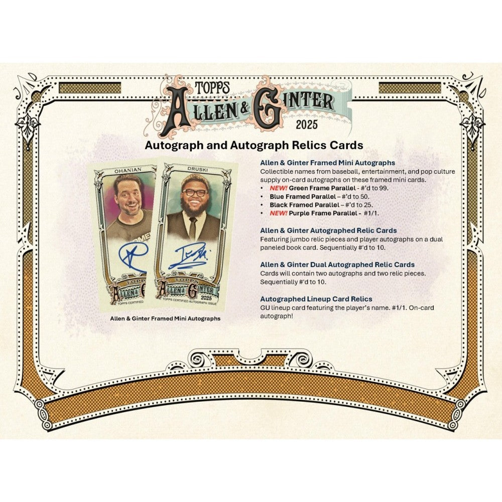 2025 Topps Allen & Ginter Baseball Fat Pack