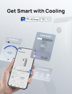 12,000 BTU Smart 3-in-1 Portable Air Conditioner — Drainage-Free, App & Voice Control, 24hr Timer, Cooling, Fan & Dehumidifier