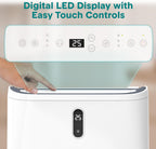 12,000 BTU 3-in-1 Smart Portable Air Conditioner with WiFi — Cooling, Fan & Dehumidifier, 24hr Timer, Remote Control, Window Kit