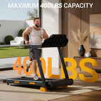 Folding Treadmill with 16% Incline, 3HP Motor, 12km/h Speed & Multi-Function Display