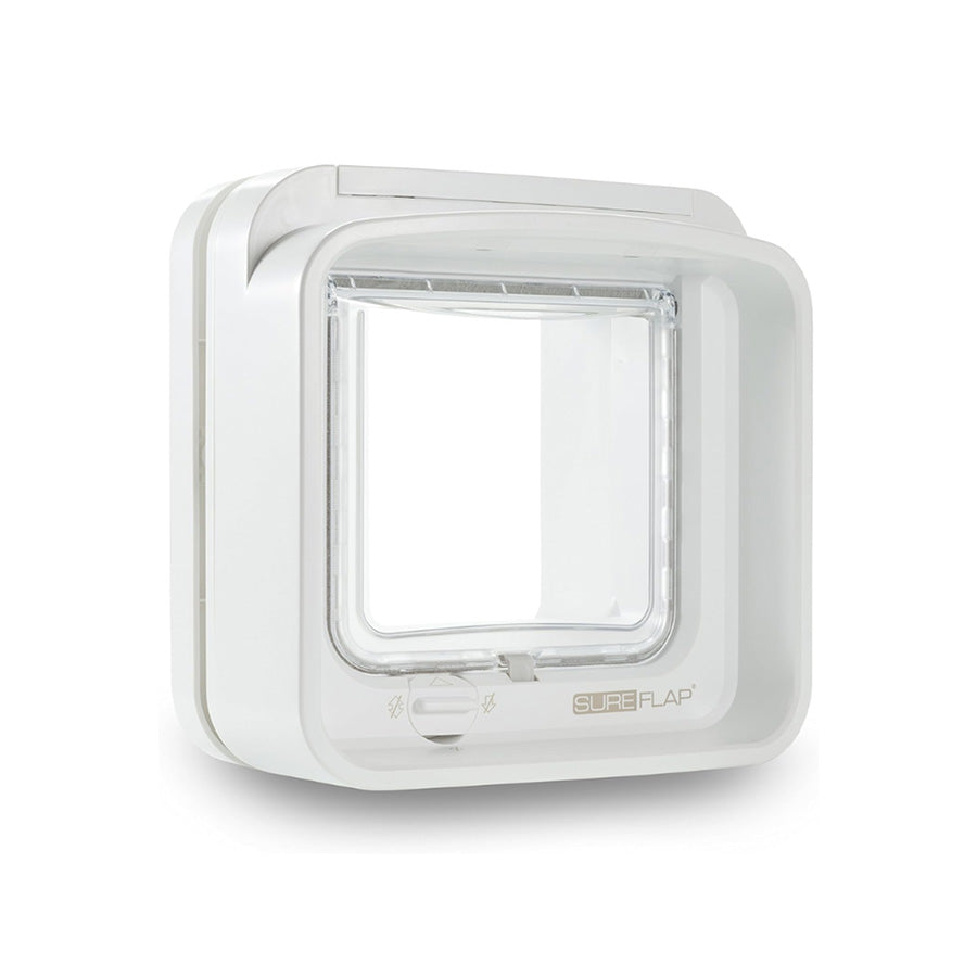 SureFlap Microchip Cat Flap – White Selective Entry Cat Door