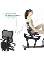 Recumbent Magnetic Exercise Bike with 8 Resistance Levels