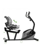 Recumbent Magnetic Exercise Bike with 8 Resistance Levels