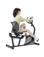 Recumbent Magnetic Exercise Bike with 8 Resistance Levels