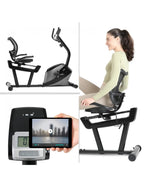 Recumbent Magnetic Exercise Bike with 8 Resistance Levels