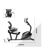 Recumbent Magnetic Exercise Bike with 8 Resistance Levels