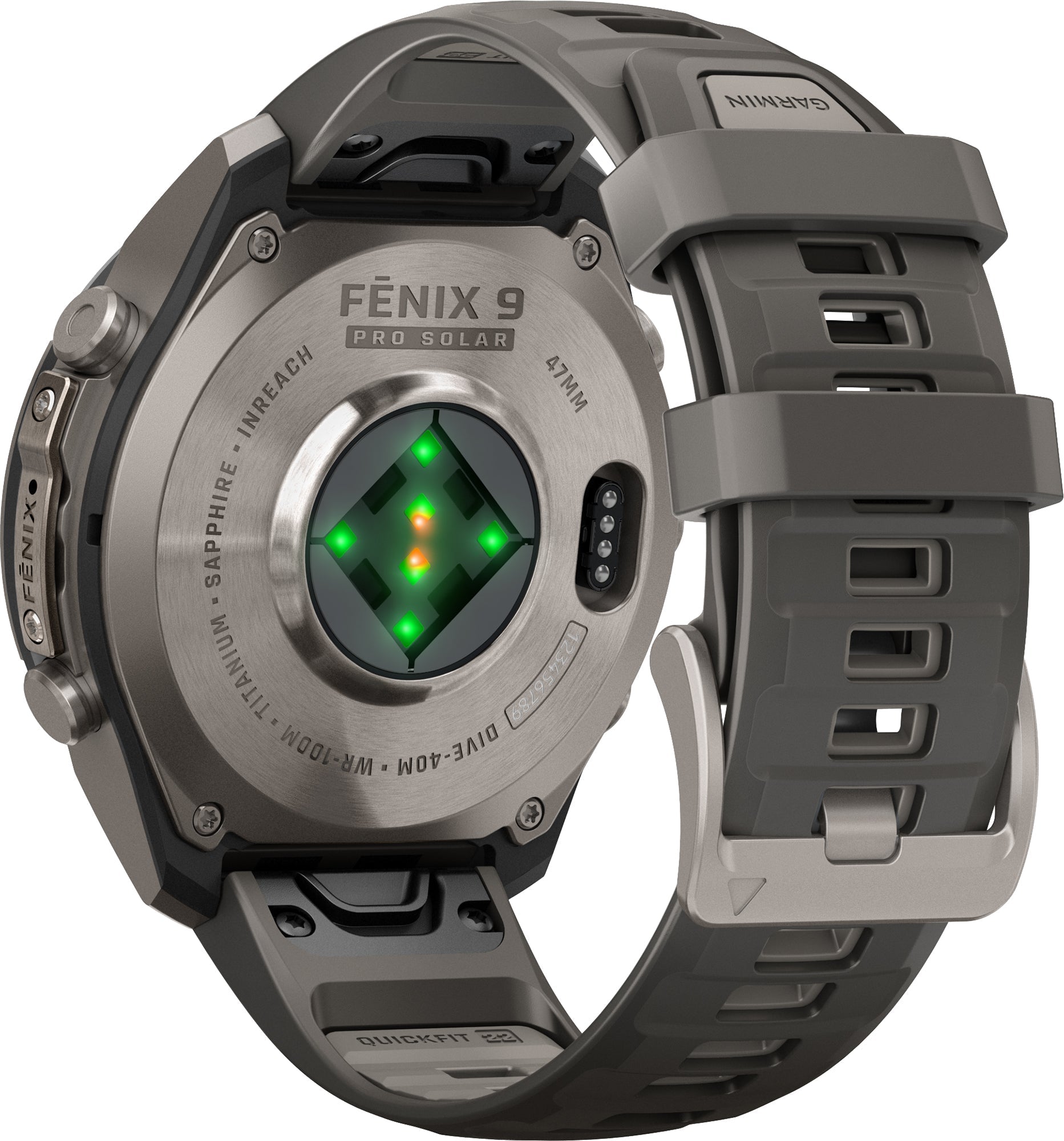 Garmin Fenix 9 Pro inReach SOLAR 51mm Multisport Watch - Grey