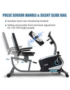 Recumbent Magnetic Exercise Bike – 8kg Flywheel