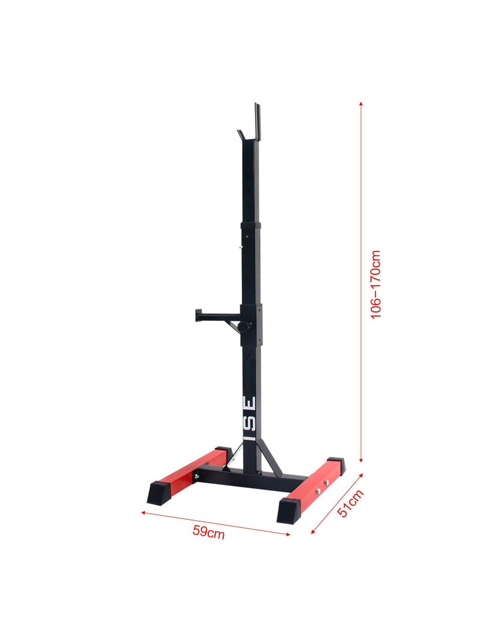 Adjustable Barbell Squat Rack for Home Strength Training