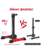 Adjustable Barbell Squat Rack for Home Strength Training