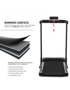 Folding Treadmill with 14km/h Speed and Hydraulic Assist
