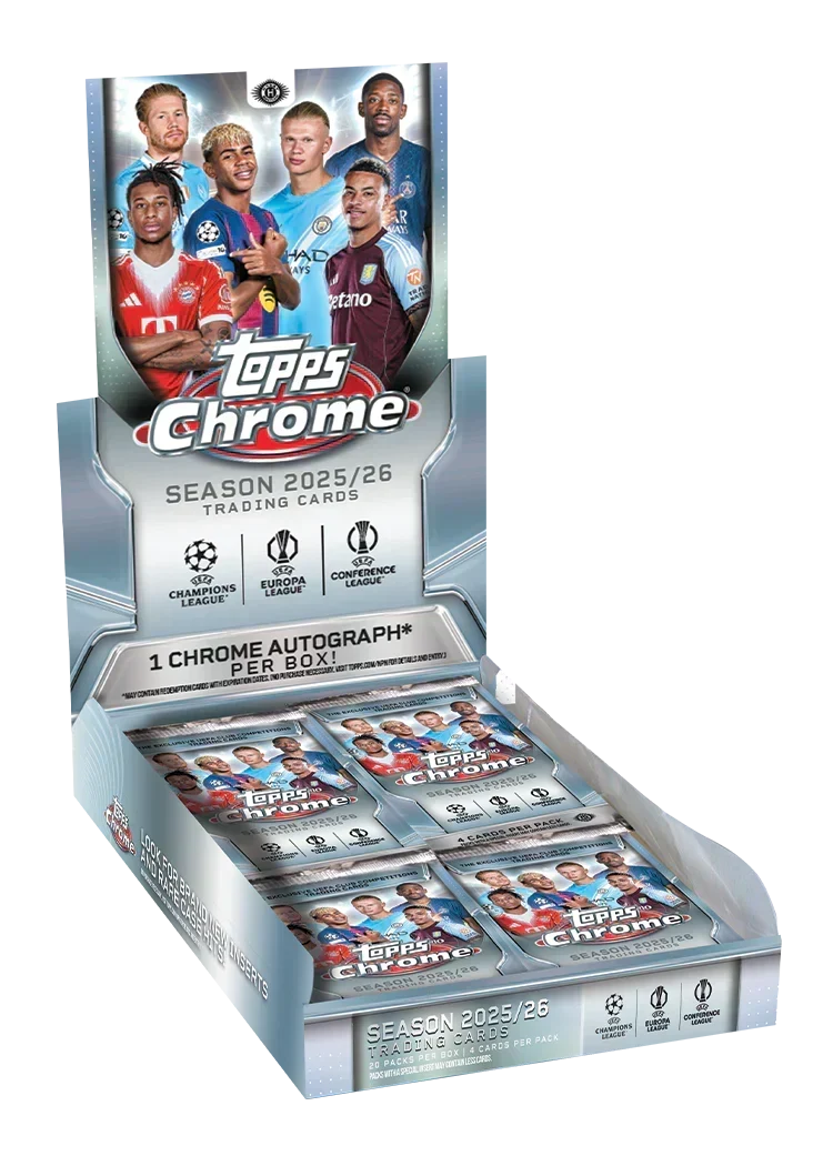 2025/26 Topps Chrome UEFA Club Competitions Hobby Box