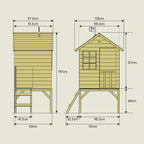 TP Sunnyside Wooden Tower Playhouse