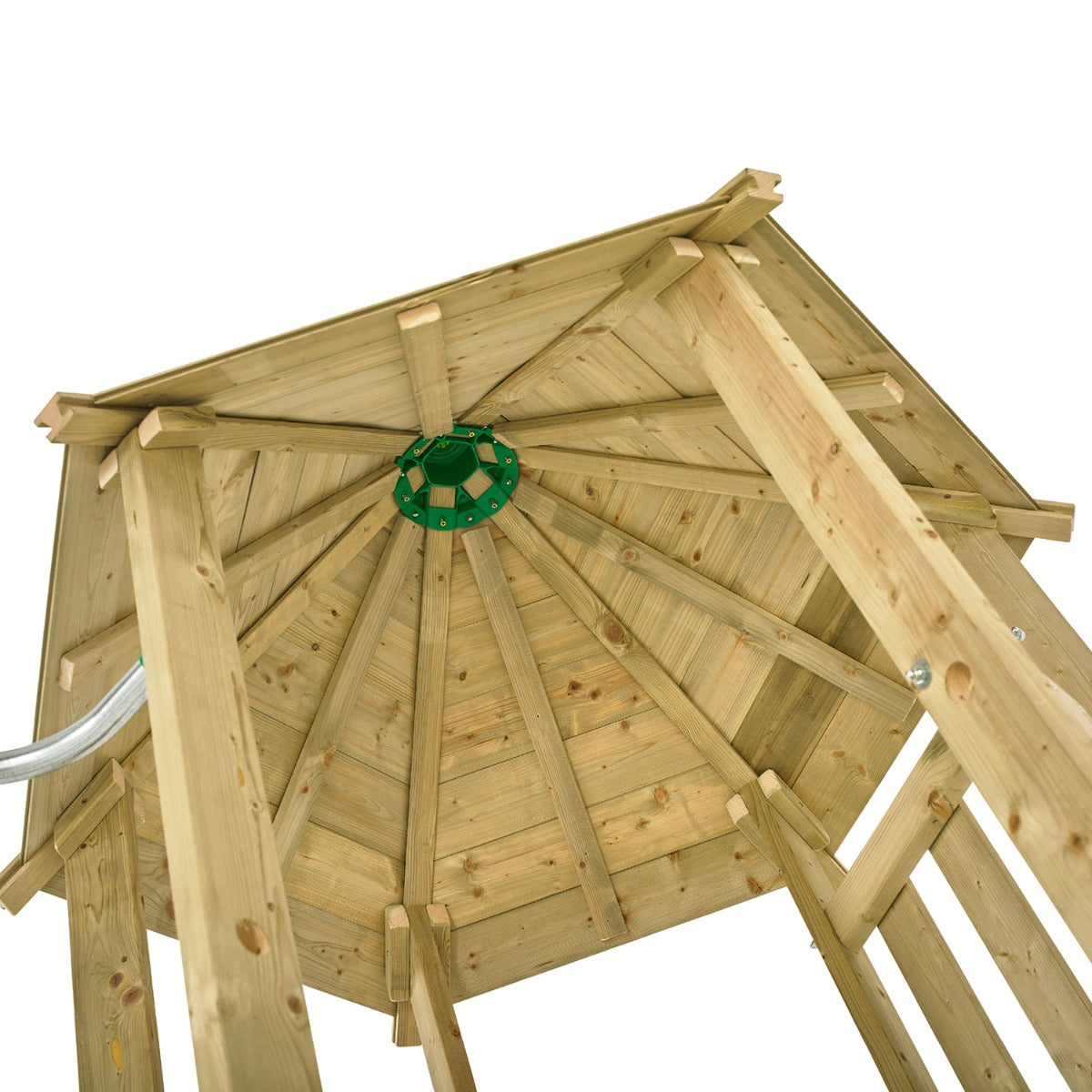 tp Castlewood Ludlow Wooden Climbing Frame with Single Swing Arm and Slide