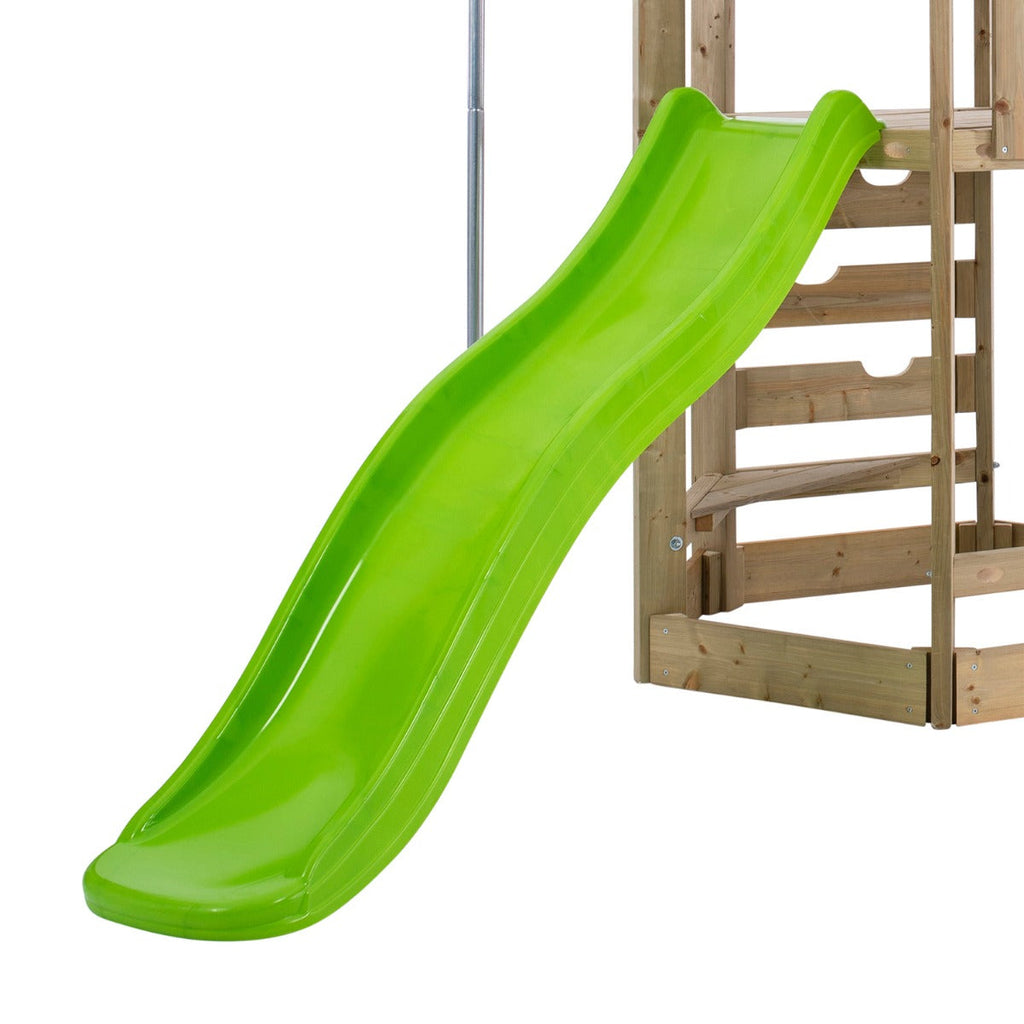 tp Castlewood Ludlow Wooden Climbing Frame with Single Swing Arm and Slide