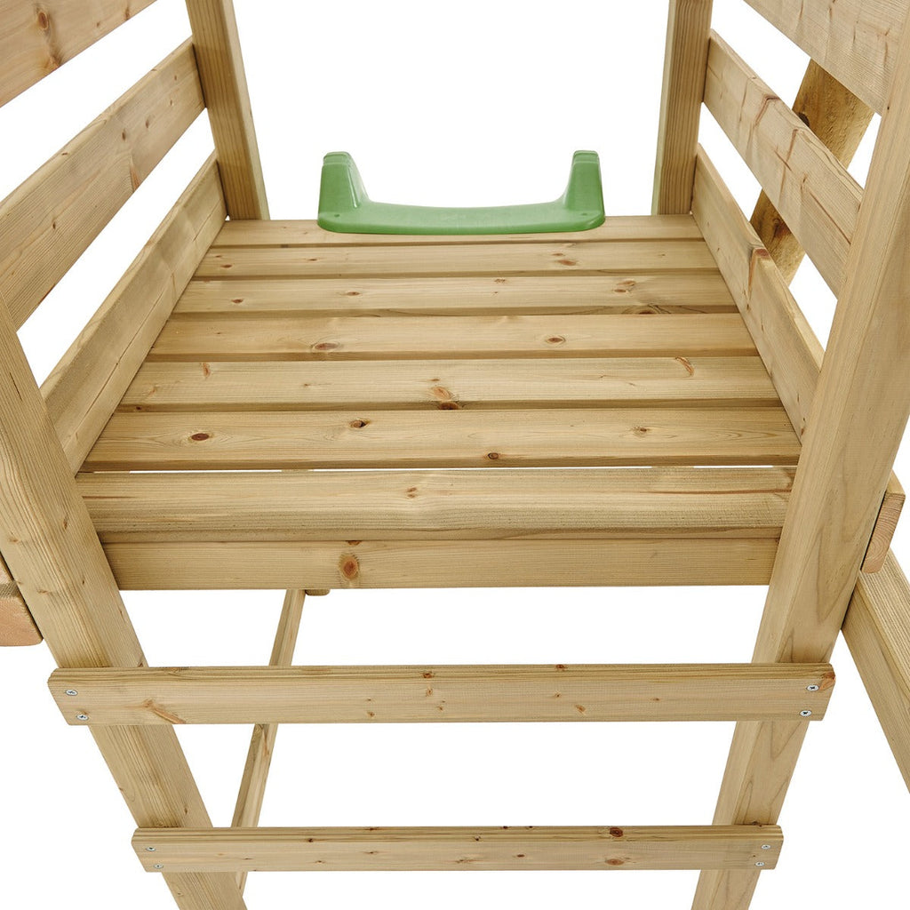 TP Merlin Wooden Compact Swing and 8ft Slide Set